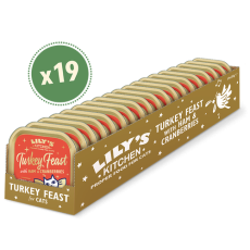 LILY'S KITCHEN Christmas Turkey & Ham Feast Cat Wet Food 火雞盛宴貓用餐盒(聖誕限量發售) 85g X19