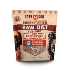Boss Nation Brands Canine Freeze Dried Diet Beef Recipe 犬用凍乾牛肉配方12oz