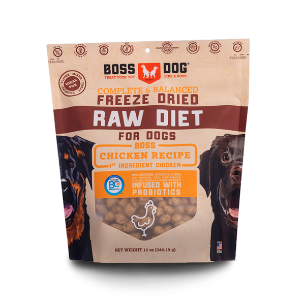 Boss Nation Brands Canine Freeze Dried Diet Chicken Recipe 犬用凍乾雞肉配方12oz