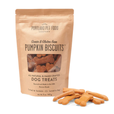Portland Pet Food Grain & Gulten-Free Pumpkin Biscuit Dog Treats犬用無穀物無麩質南瓜餅乾零食 5oz X4