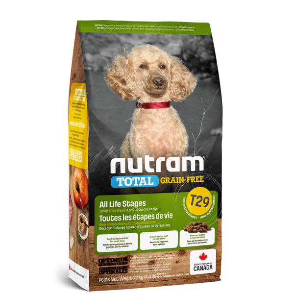 Nutram T29 Nutram Total Grain-Free® Lamb and Lentils Recipe Dog Food 成犬羊肉配方(細粒) 5.4kg