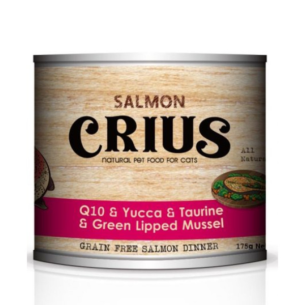 Crius Grain Free Salmon Dinner Cat Canned Food 無縠物三文魚主糧貓罐 175g X24