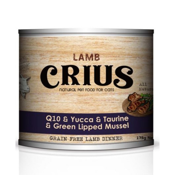Crius Grain Free Lamb Dinner Cat Canned Food 無縠物羊肉主糧貓罐 175g X24