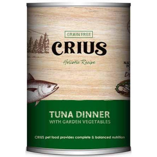 Crius Grain Free Tuna Dinner Dog Canned Food 無縠物吞拿魚主糧狗罐 375g