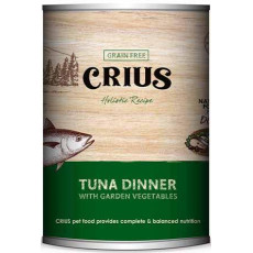 Crius Grain Free Tuna Dinner Dog Canned Food 無縠物吞拿孫魚主糧狗罐 375g X12