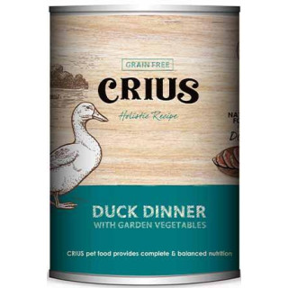 Crius Grain Free Duck Dinner Dog Canned Food 無縠物鴨肉主糧狗罐 375g