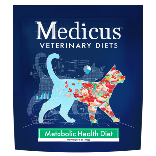 Medicus Veterinary Diets Metabolic Diet Diet Feline Freeze Dried 凍乾支援患有肥胖症和代謝疾病 (包括糖尿病貓隻)飲食貓用配方 16oz X4