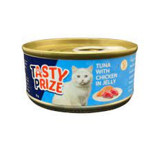 Tasty Prize Tuna with Chicken in Jelly Cat Can Food 滋味賞吞拿魚及雞啫喱貓罐 70g