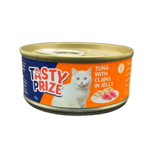 Tasty Prize Tuna with Clams in Jelly Cat Can Food 滋味賞吞拿魚及蜆啫喱貓罐 70g X24