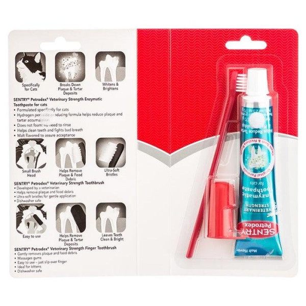  Petrodex Dental Care Kit - For Cats(Malt Flavor) 貓牙刷牙膏套裝-麥牙味 2.5oz