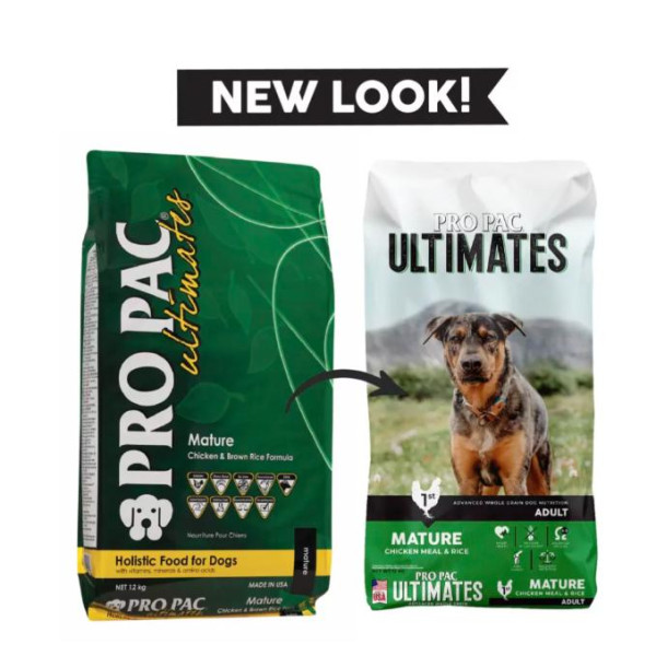 PRO PAC  Ultimates Mature Dogs Chicken & Brown Rice 老犬雞肉糙米 12kg
