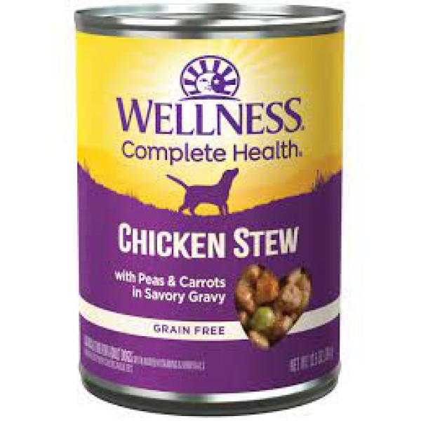 Wellness Grain Free Chicken Stew with Peas & Carrots Wet Food For Dogs 無穀物鮮汁燴雞狗罐頭 12.5oz