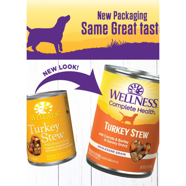 Wellness Grain Free Turkey Stew with Barley & Carrots Wet Food For Dogs 無穀物火雞薏米甘筍狗罐頭 12.5oz X12 罐