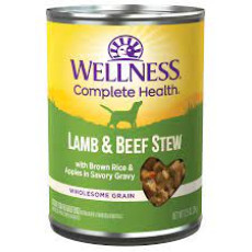 Wellness Lamb & Beef Stew with Brown Rice & Apples Wet Food For Dogs 羊柳燴牛腩蘋果狗罐頭12.5oz