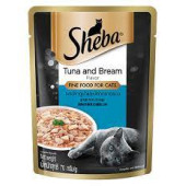 Sheba Pouch Tuna and Bream 70g X 24 Cans