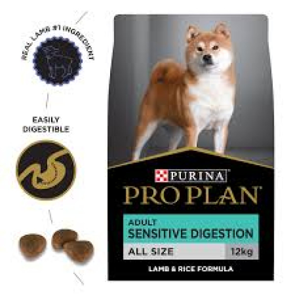 Pro Plan Dog Adult Sensitive Digestion with Optidigest Lamb 中型成犬腸胃敏感(羊肉) 配方 12kg