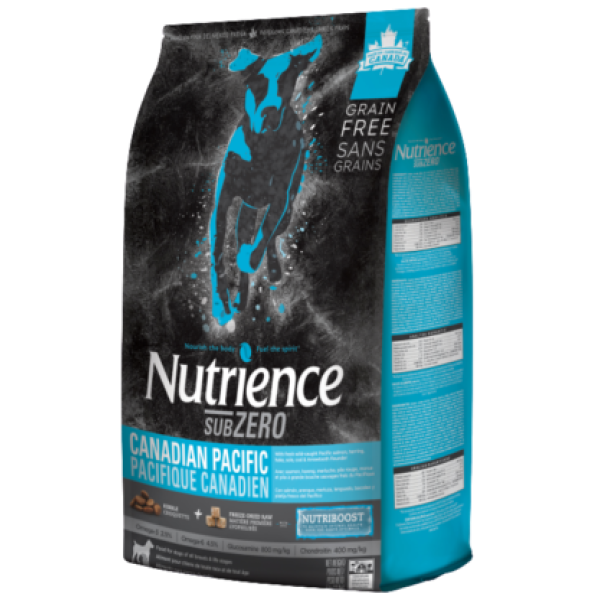 Nutrience Subzero Canadian Pacific formula 凍乾脫水鮮三文魚、鯡魚 (六種魚)全犬配方 2.27kg