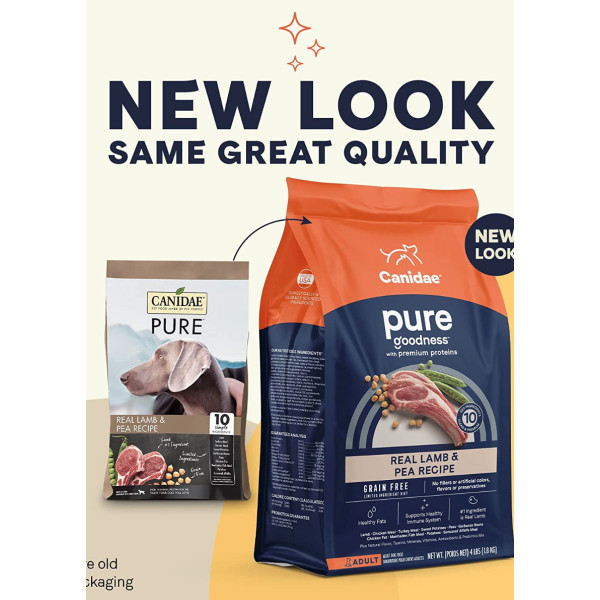 Canidae Grain Free Pure Real Lamb , Limited Ingredient REAL LAMB (Pure Elements) Dog Food  無穀物多元配方狗糧 4lbs