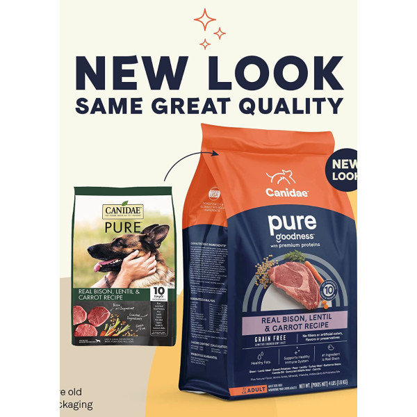 Canidae Grain Free Pure Real Bison, Limited Ingredient REAL Bison (Pure Land ) For Dogs 無穀物草原配方狗糧 21 lbs