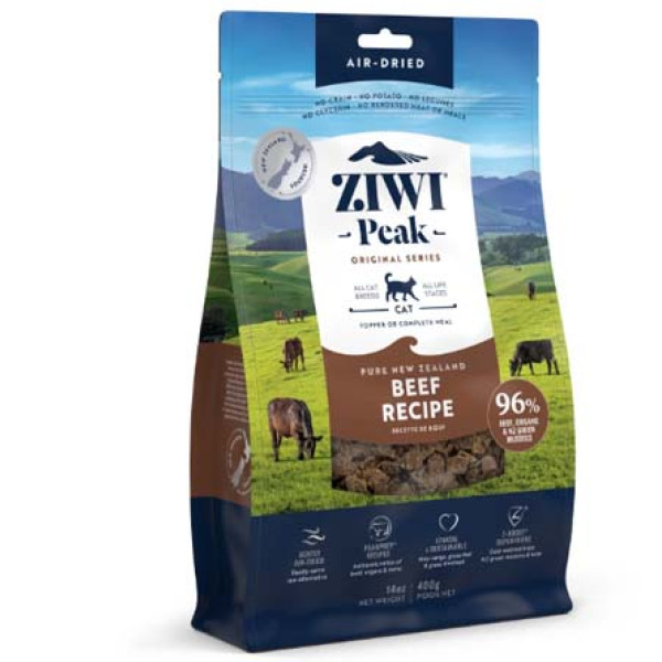 Ziwi Peak Original Air-Dried Beef Recipe for Cats 無穀物脫水牛肉貓糧 1kg 
