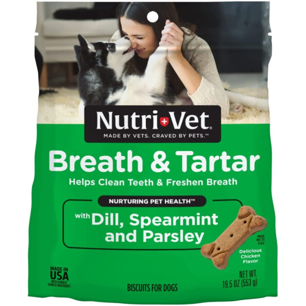 Nutri-Vet Breath & Tartar Biscuit (Chicken flavor) 雞肉味防口臭及牙石餅 19.5oz