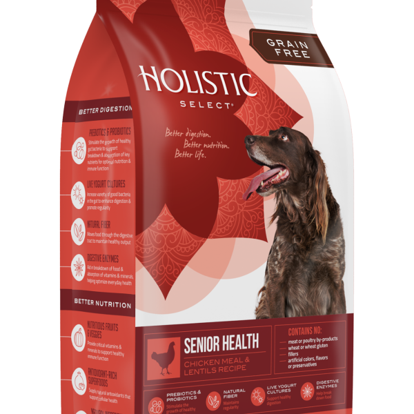 Holistic Select Grain Free Senior Health Chicken Meal & Lentils Recipe  無穀物老犬關節護養配方 12lbs