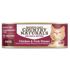 Grandma Mae's Country Naturals Grain Free Chicken & Pork Dinner for Cats & Kittens(pate) 無添卡無穀物豬肉雞肉醬煮配方 5.5oz
