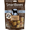 SmartBones Mini Peanut Butter Chews 2.5"Dog Treats 迷你潔齒骨(花生醬味) 16 pack X4