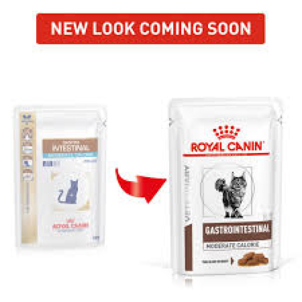 Royal Canin Feline Gastro Intestinal Moderate Calorie Pouch (GIM35)  貓隻腸道處方濕糧(低能量) 85g X12包