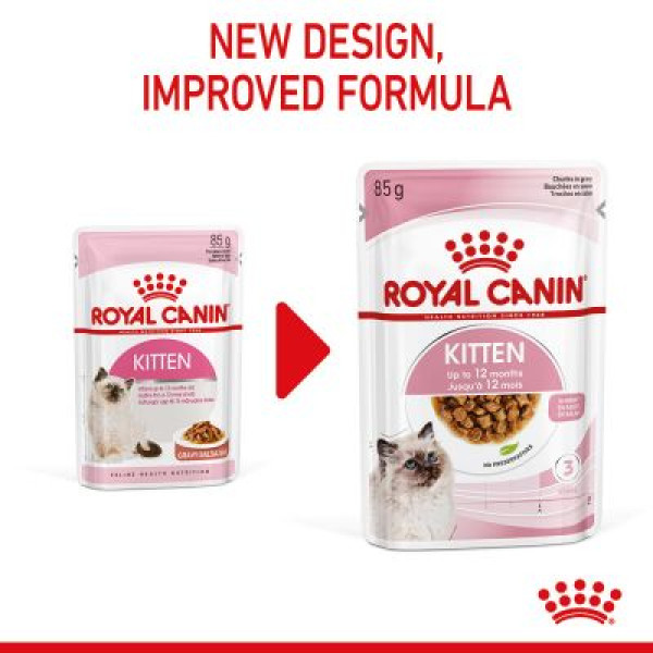 Royal Canin Kitten Instinctive Wet cat food in Gravy 12個月或以下幼貓(肉汁 ) 85g