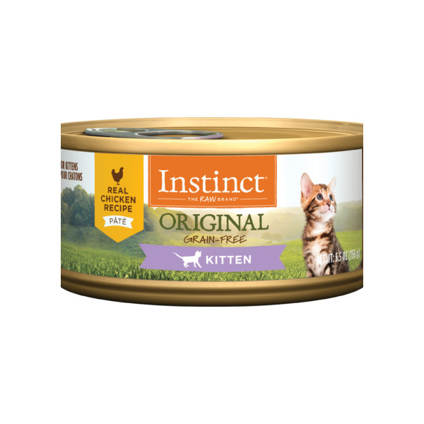 Instinct Original Real Chicken Recipe Canned For Kittens 本能無穀物雞肉幼貓罐頭 5.5oz 