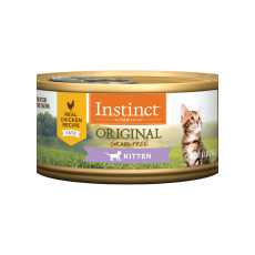 Instinct Original Real Chicken Recipe Canned For Kittens 本能無穀物雞肉幼貓罐頭 5.5oz  X12