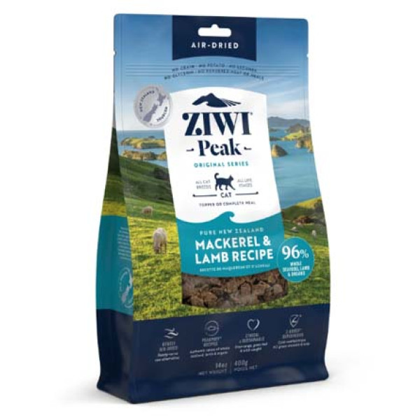 Ziwi Peak Original Air-Dried Mackerel & Lamb Recipe for Cats無穀物脫水羊肉+鮪魚貓糧 1kg X4