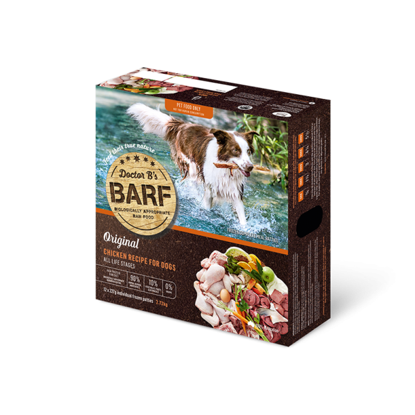 Doctor B's BARF Chicken Recipe Frozen Dog Food急凍糧 - 雞肉+蔬菜(每盒有12塊)