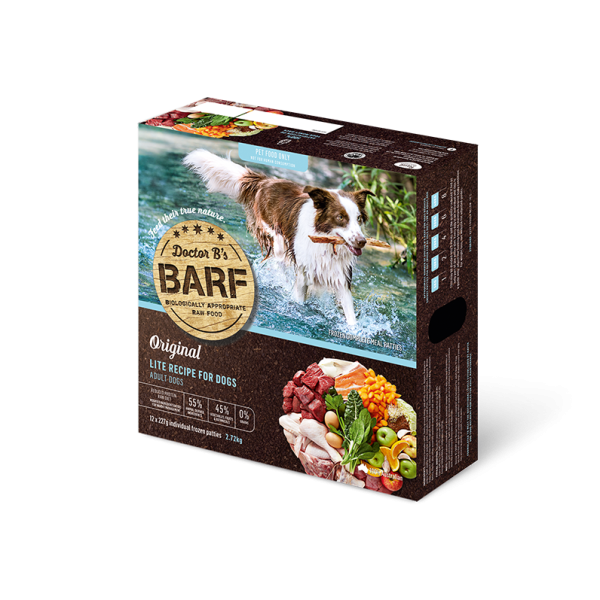 Doctor B's BARF Lite Recipe Frozen Dog Food 急凍糧 - 健怡+蔬菜(每盒有12塊) X 4 