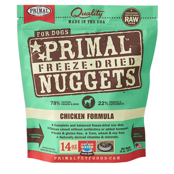 Primal Canine Raw Freeze-Dried Chicken Formula 脫水凍乾雞肉狗糧配方 14oz
