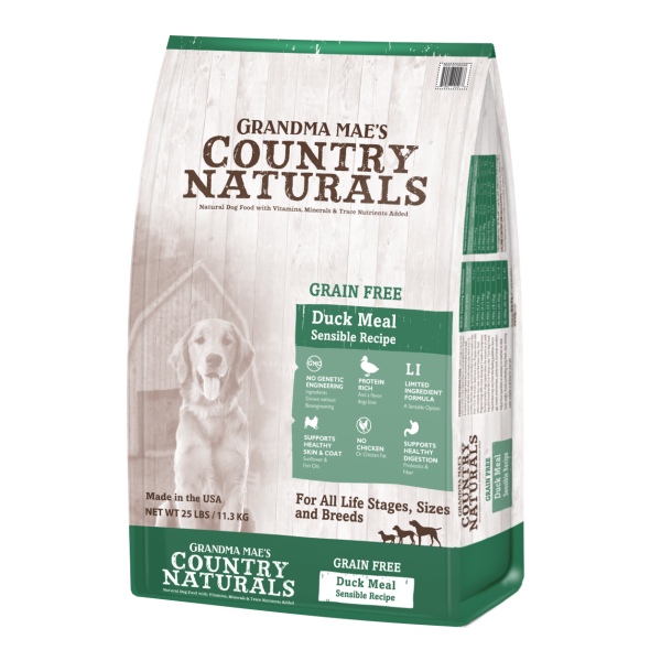 Country Naturals Grain Free Non-GMO Duck Meal Recipe for Dogs 無穀物全犬種防敏鴨肉精簡配方 4lbs