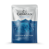 Canagan Grain Free For Adult Cat Chicken & Salmon Pouches  無穀物雞肉及三文魚鮮肉滋味包 85g X 8