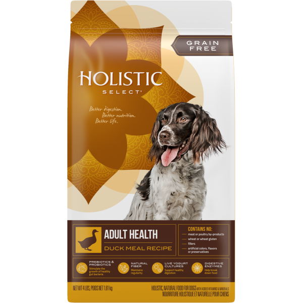Holistic Select Grain Free Adult Health Duck Meal & Rice Recipe 無穀物成犬鴨肉低敏配方 4lbs