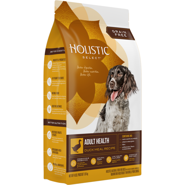 Holistic Select Grain Free Adult Health Duck Meal & Rice Recipe 無穀物成犬鴨肉低敏配方 12lbs