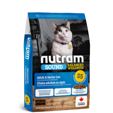 Nutram S5 Nutram Sound Balanced Wellness® Adult and Senior Natural Cat Food  成貓及老貓糧 1.13 kg