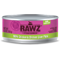 Rawz 96% Chicken & Chicken Liver Pate Cat Can Food 雞肉、雞肝全貓罐頭 156g