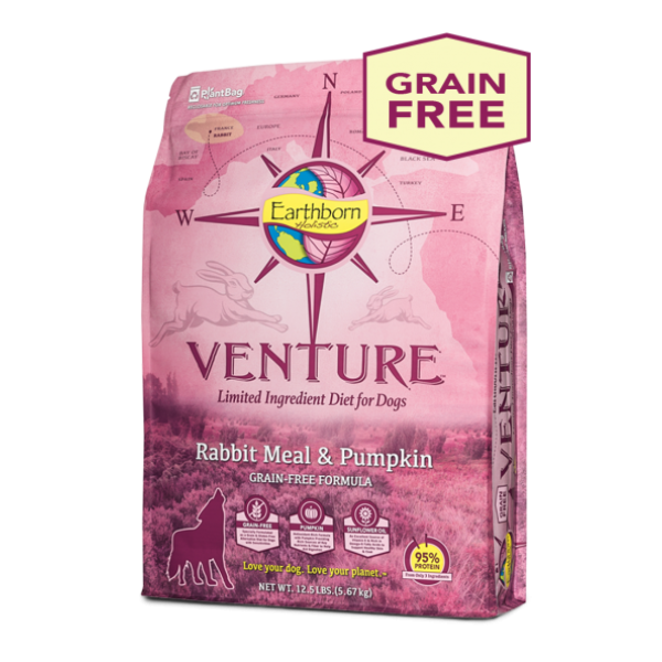 Earthborn Venture™ Rabbit Meal & Pumpkin Limited Ingredient Diet for Dogs 低敏單一蛋白兔肉+南瓜 25lbs