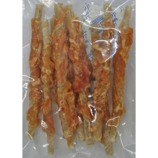 Dry Chicken with Rawhide 雞肉捲牛肉腱棒 1kg X4