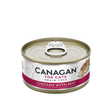 Canagan Grain Free For Cat Chicken with Beef  無穀物雞肉伴牛肉配方 75g