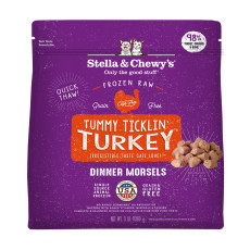 Stella & Chewy's Tummy Ticklin Turkey Frozen Raw Dinner Morsels For Cats 貓咪冷凍生肉糧 -開胃火雞(火雞肉配方) 3lbs X4