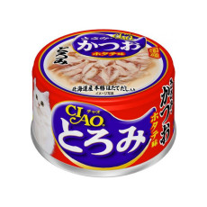 CIAO Chicken , Bonito and Scallops Cat wet Food 濃湯 雞肉・鰹魚 元貝味貓罐頭 80g