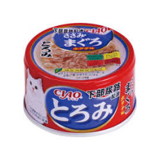 CIAO Chicken, Tuna and Urinary Cat wet Food 濃湯 雞肉・吞拿魚 防尿石貓罐頭 80g