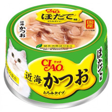 CIAO Bonito and Scallops Cat wet Food 近海鰹魚帶子味貓罐頭 80g
