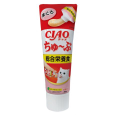 Inaba CIAO Tuna Comprehensive Nutrition吞拿魚醬綜合營養食 (牙膏裝) 80g X6